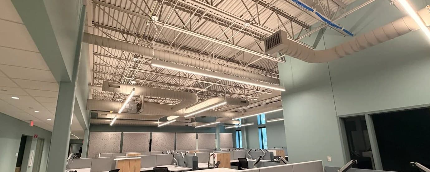 Open-plan offices painted by DGR Painting Contractors in Omaha